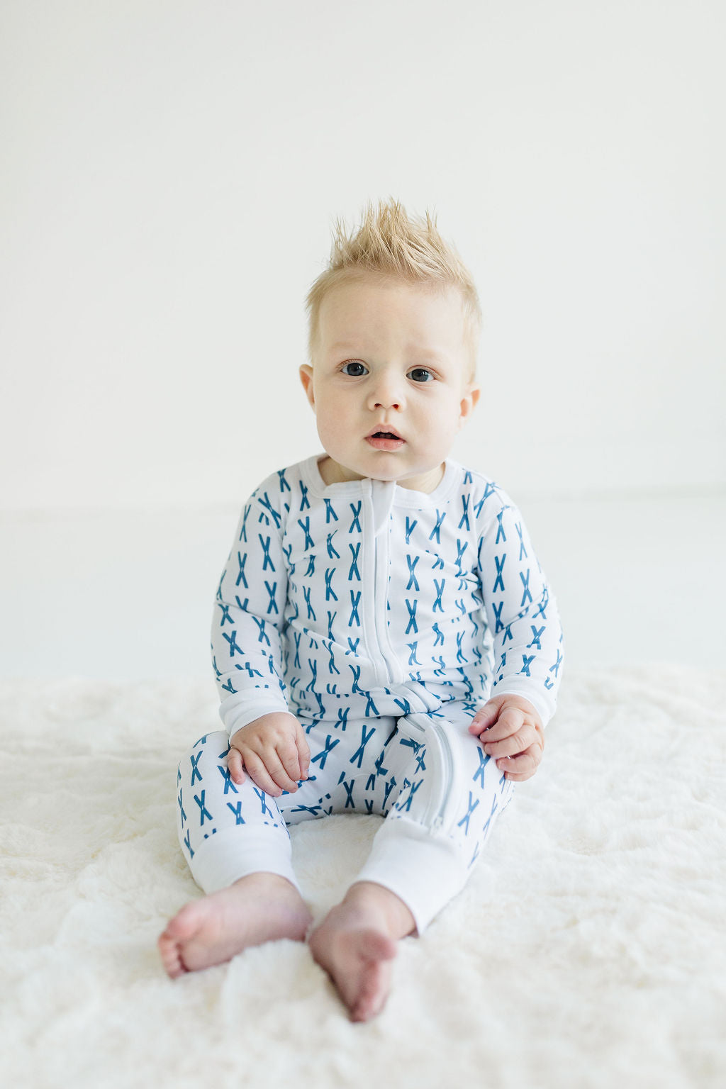 Pajamas - Little Skier Baby - without feet