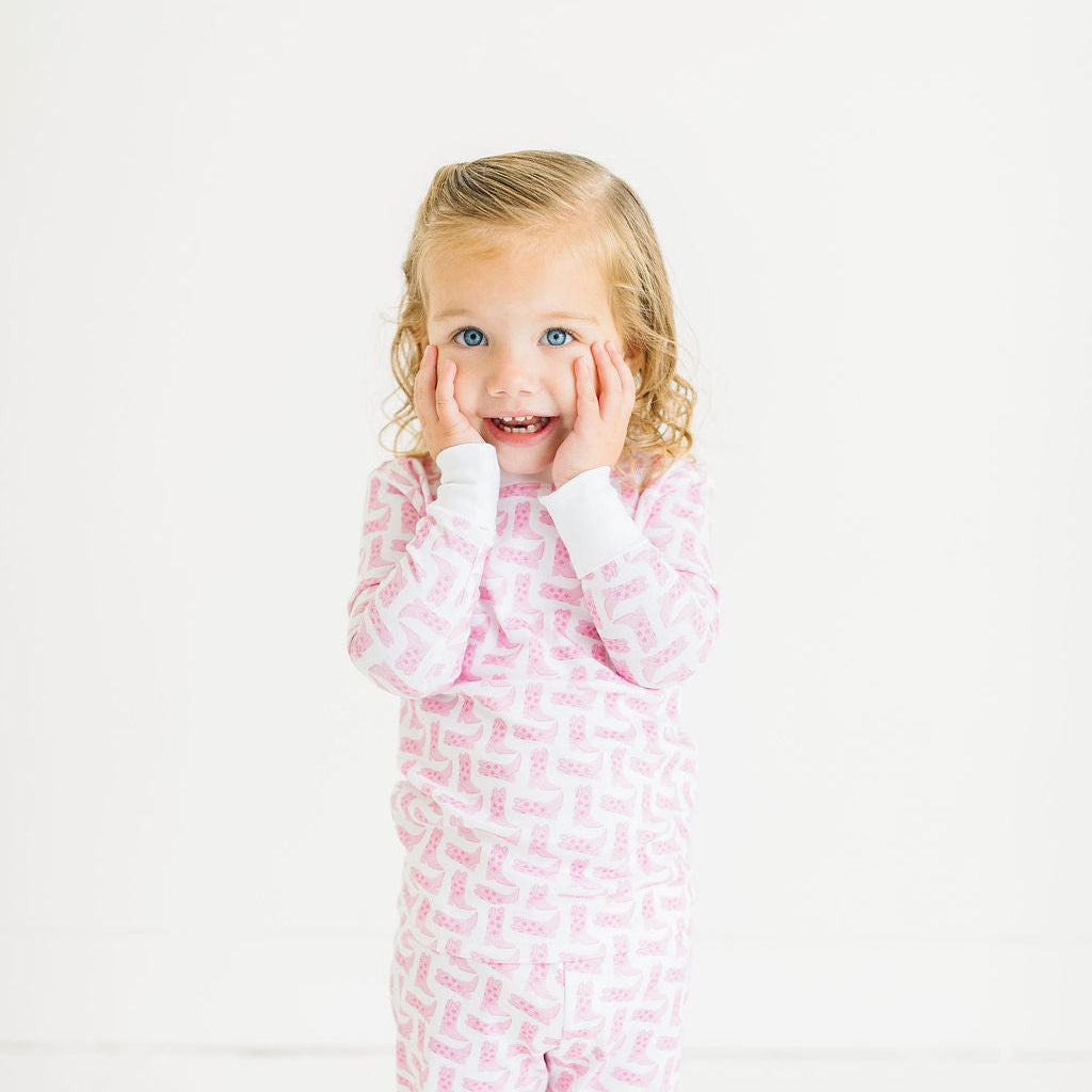 Pajamas - Cowboy Boot Kids - 100% Lux pima cotton 2 Piece Set