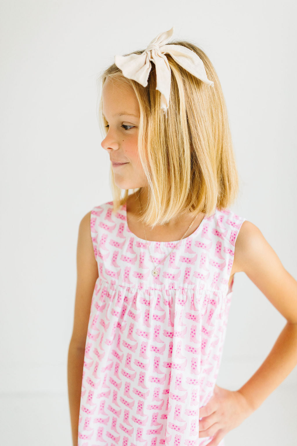 Dress - Pink Cowgirl Boot