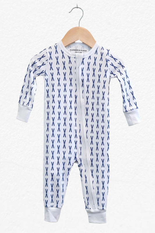 Little skier Baby Pajamas - no feet