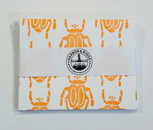 Note Cards - Orange Bugs