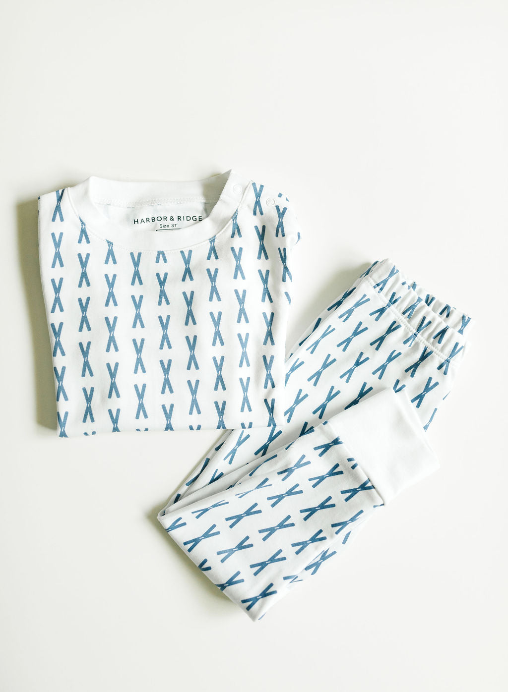 Pajamas - Little Skier Kids - Long Sleeved 2 Piece Set