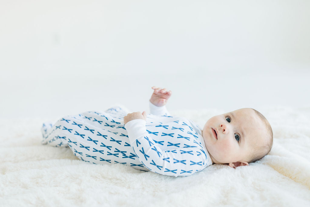 Pajamas - Little Skier Baby  - with feet