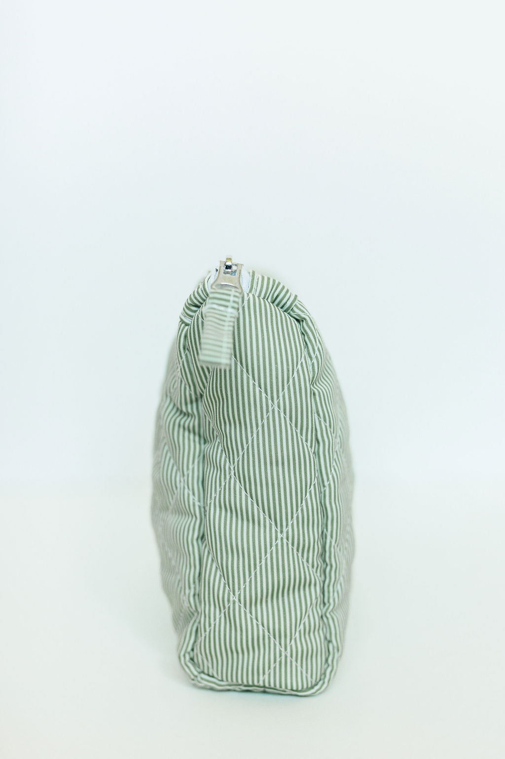 Cosmetic Bag - Green Striped