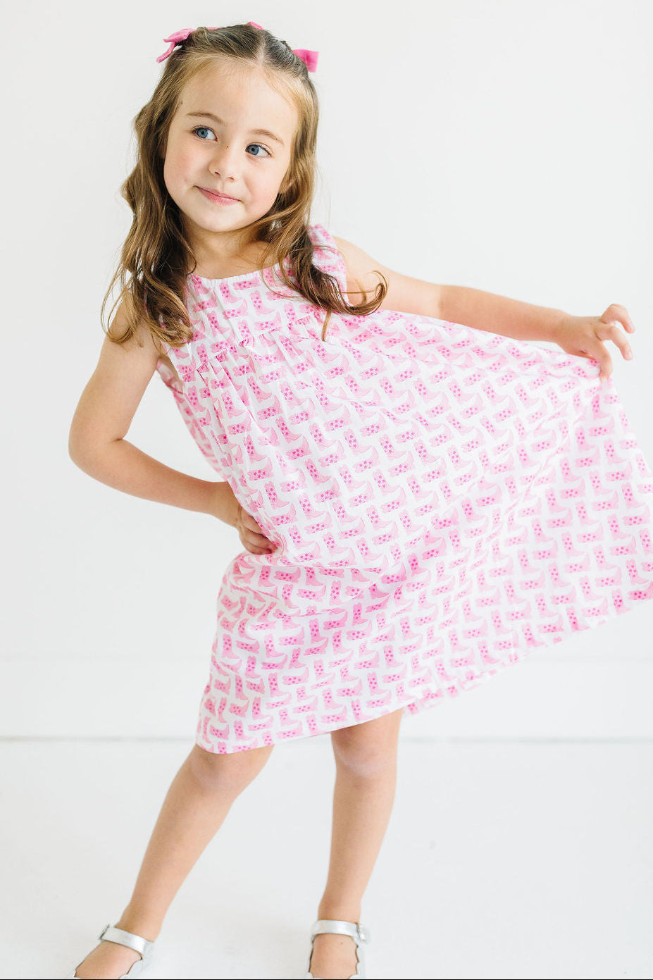 Dress - Pink Cowgirl Boot