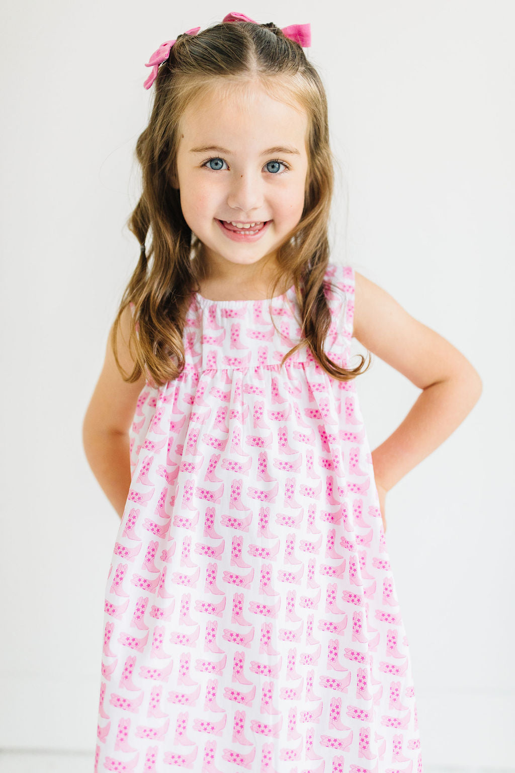 Dress - Pink Cowgirl Boot